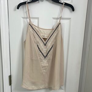 Elegant Cream Embroidered Women's Top